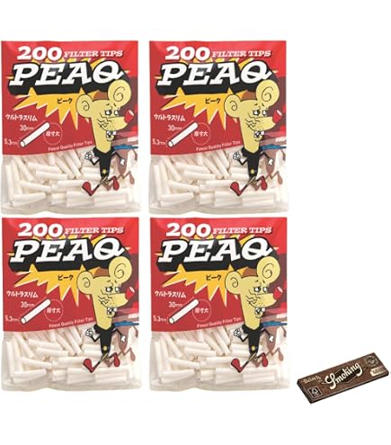Amazon.co.jp: PEAQ ピーク 手巻きタバコ用フィルター ウルトラスリム